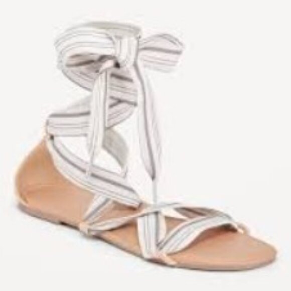 Old Navy Wrap-Tie Scarf Sandal, Size 11 - Picture 2 of 6